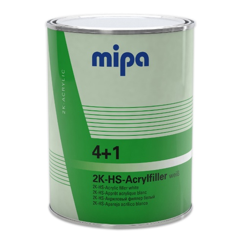 [228540003M] Mipa 4+1 Acrylfiller HS White 4L Paddle Suitable