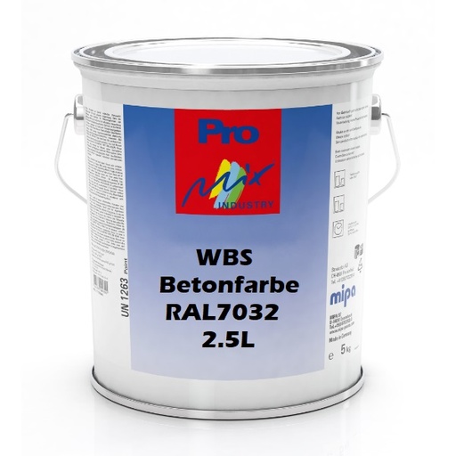 [687277032] Mipa WBS Betonfarbe RAL 7032 (1ITEM)