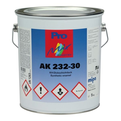 [93050000] Mipa AK 232-30 Synthetic HB Topcoat Satin
Matt 3.7 KG