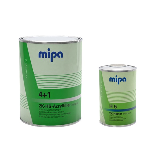 [KIT_4+1_12] Mipa Kit 48 x 4+1 Grey Paddle (4Ltr), 48 x H5 Hardener (1Ltr)