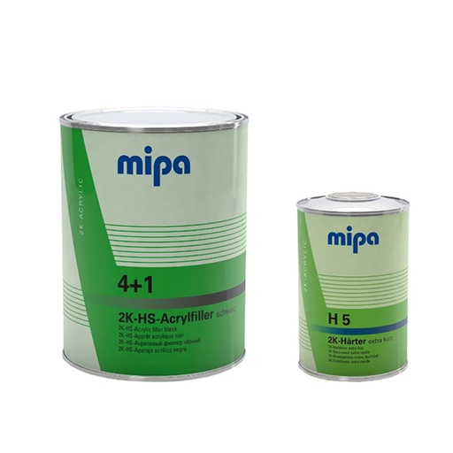 [KIT_4+1_14] Mipa Kit 48 x 4+1 Black Paddle (4Ltr), 48 x H5 Hardener (1Ltr)