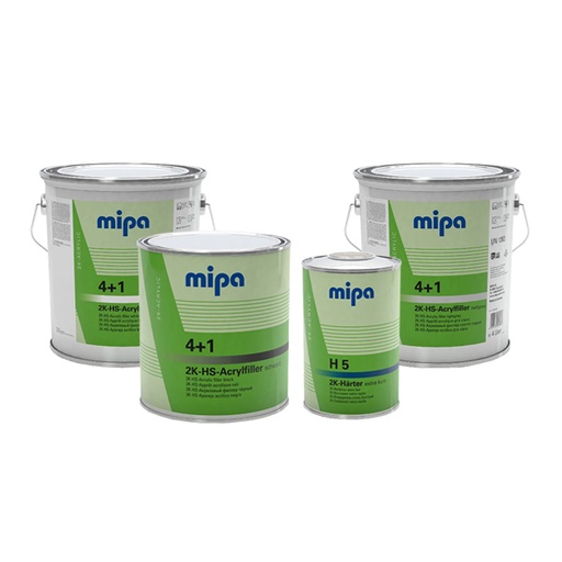[KIT_4+1_8] Mipa Kit 20 x 4+1 Grey (4Ltr), 10 x 4+1 White 4Ltr), 10 x 4+1 Black (3Ltr), 40 x H5 Hardener (1Ltr)
