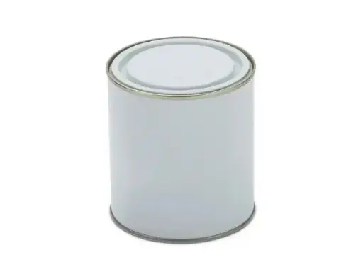 [1L-LPWLLC] 1 Litre Plain White Lever Lid Can