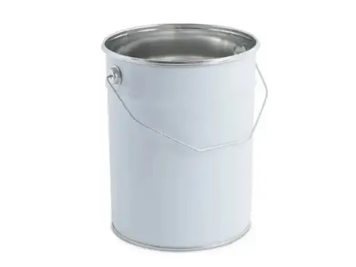 [2.5L-LPWTP] 2.5 Litre Plain White Tulip Pail