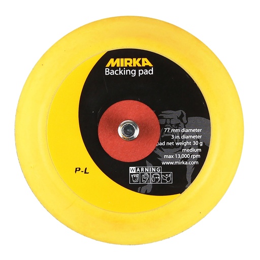 [8294791311] Mirka Backing Pad 77mm 1/4 Grip Medium"