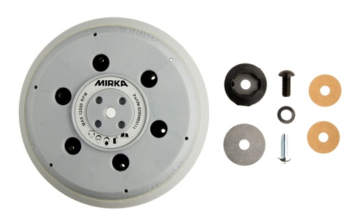 [8295494111] Mirka Backing Pad UNI 150mm 5/16+ M8 Grip 61H Medium"