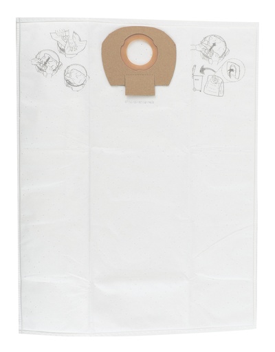 [8999000211] Mirka Dustbag Fleece for DE 1025, 1125 L, 5/Pack