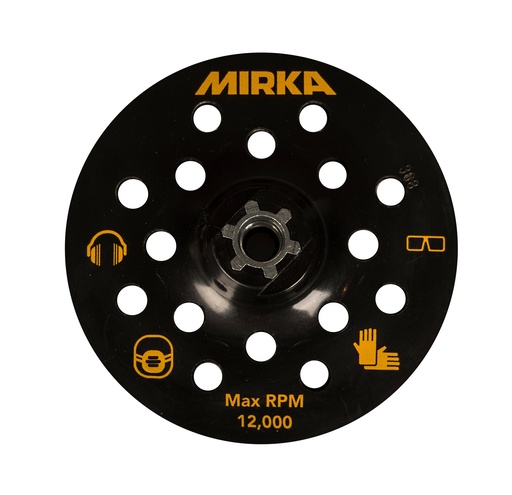 [9190153001] Mirka Backing Pad 125mm M14 Grip 17H for Suction Hood