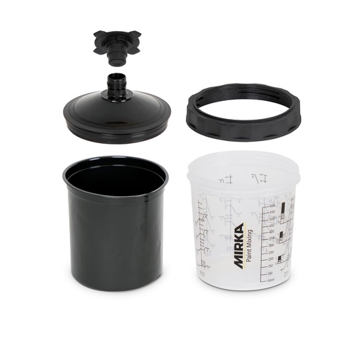 [9190171400] Mirka Paint Cup System UV 400ml,Filter Lid 125Âµm,50/Pack