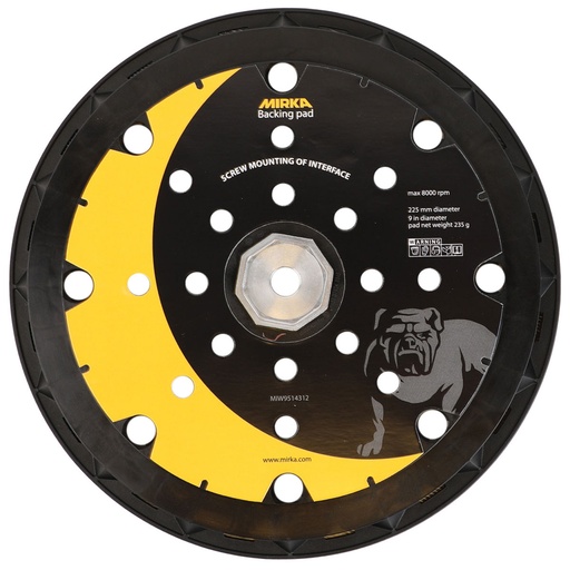 [MIW9514312] Backing Pad 225mm 25H Grip LEROS + 8 screws