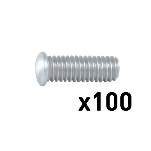 [63983] 100 x AlMg3 M8x16mm THREADED STUDS FOR ARCPULL