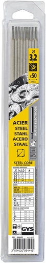 [084445] GYS 50 RUTILE ELECTRODES - STEEL - Ø3.2 (BLISTER)