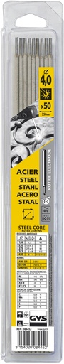 [084452] GYS 50 RUTILE ELECTRODES - STEEL - Ø4.0 (BLISTER)