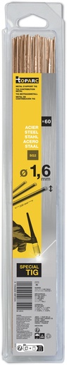 [087224] GYS TIG FILLER RODS (x60) - STEEL Ø1.6 - 0.33KG - 330mm (BLISTER)