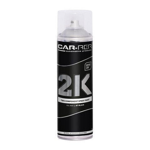 [CR20009005] CarTec Car-Rep 2K Jet Black RAL9005 Aerosol 500ml 
