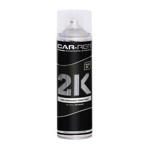 [CR20009005M] CarTec Car-Rep 2K Jet Black RAL9005 Matt Aerosol 500ml 