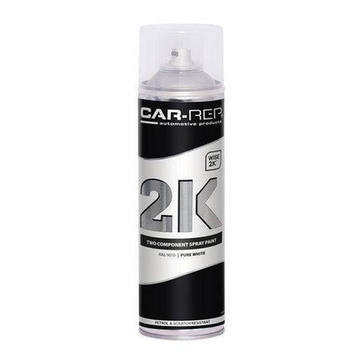[CR20009010] CarTec Car-Rep 2K Pure White RAL9010 Aerosol 500ml 