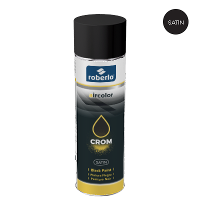 [69477] Roberlo AIRCOLOR CROM Satin black 400 ml