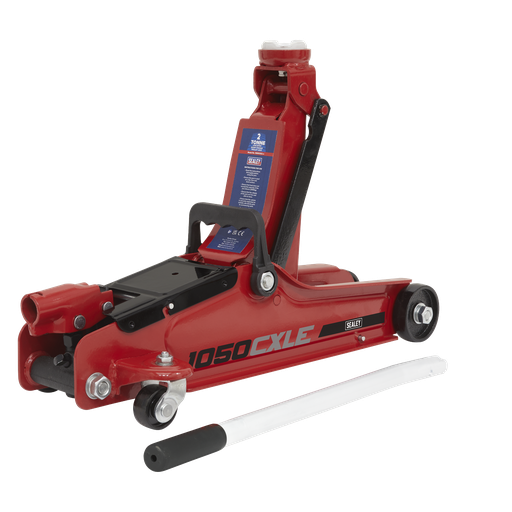 [1050CXLE] Sealey Low Profile Short Chassis Trolley Jack 2 Tonne