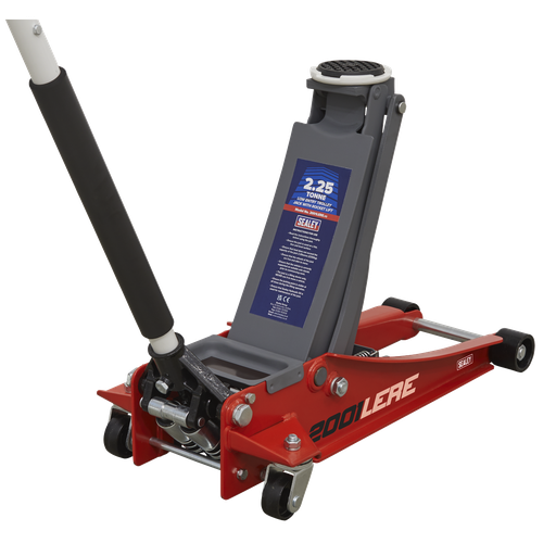[2001LERE] Sealey Low Profile Trolley Jack with Rocket Lift 2.25 Tonne - Red