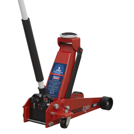 [3000CXD] Sealey Standard Chassis Trolley Jack 3 Tonne