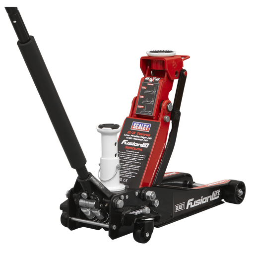 [3200LEHL] Sealey Low Profile High Lift Trolley Jack with Rocket Lift 2/3 Tonne