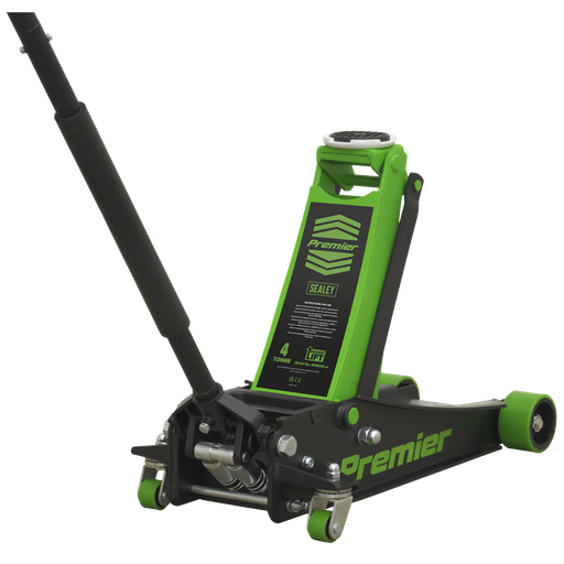 [4040AG] Sealey Premier Low Profile Trolley Jack with Rocket Lift 4 Tonne - Green