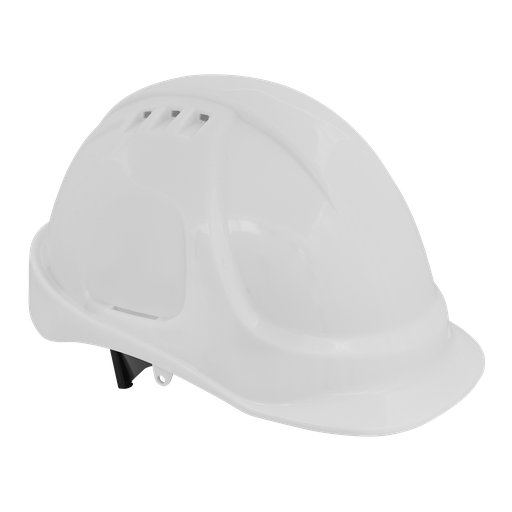 [502W] Sealey Worksafe® Vented Safety Helmet - White