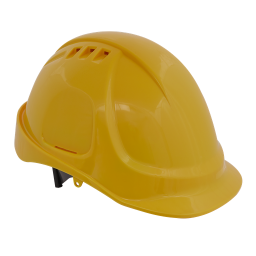 [502Y] Sealey Safety Helmet - Vented (Yellow)