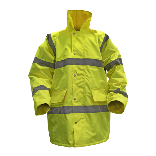 [806XL] Sealey Worksafe® Hi-Vis Yellow Jacket with Quilted Lining - X-Large