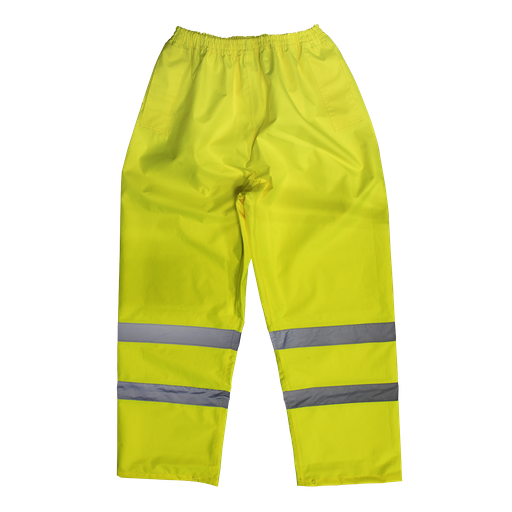 [807L] Sealey Worksafe® Hi-Vis Yellow Waterproof Trousers - Large