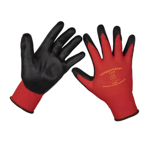 [9125L] Sealey Worksafe® Nitrile Foam Gloves, Large - Pair