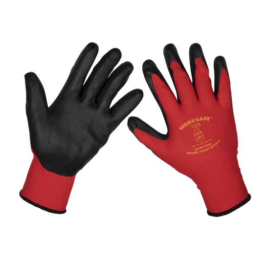 [9125XL] Sealey Worksafe® Nitrile Foam Gloves, X-Large - Pair