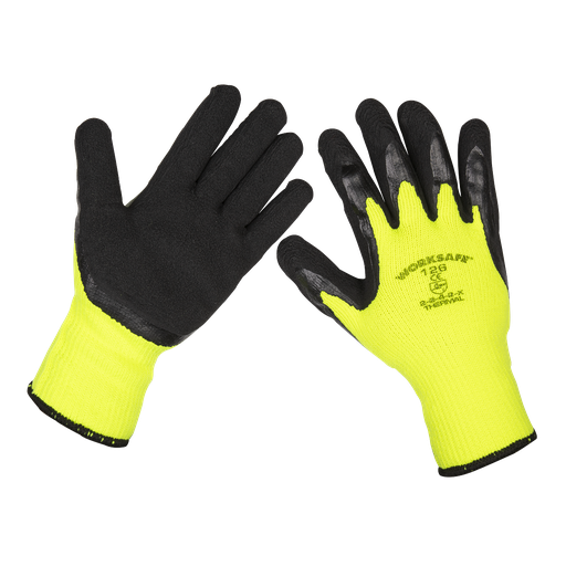 [9126/B120] Sealey Worksafe® Thermal Super Grip Gloves, Large - Pack of 120 Pairs
