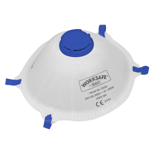 [9332/3] Sealey Cup Mask Valved FFP2 - Pack of 3