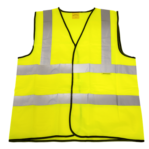 [9804L] Sealey Worksafe® Hi-Vis Yellow Waistcoat - Large