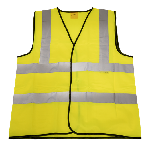 [9804M] Sealey Worksafe® Hi-Vis Yellow Waistcoat - Medium
