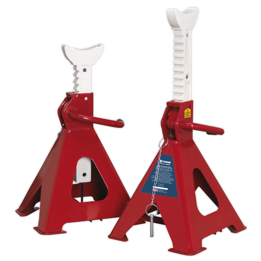 [AAS5000] Sealey Auto Rise Ratchet Axle Stands (Pair) 5 Tonne Capacity per Stand