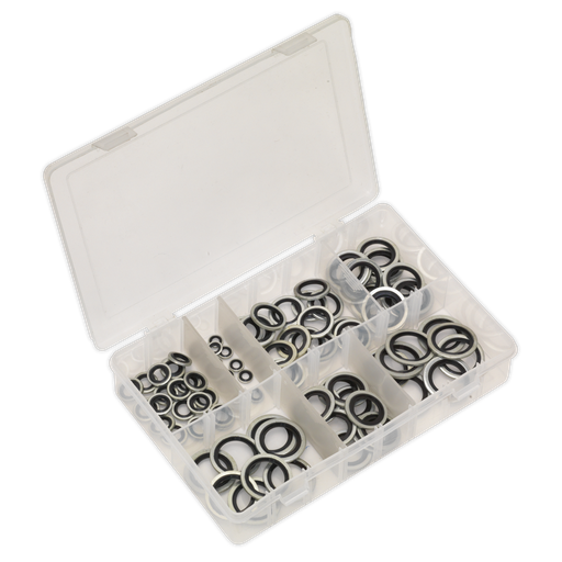 [AB011DS] Sealey BSP Bonded Seal (Dowty Seal) Assortment 84pc
