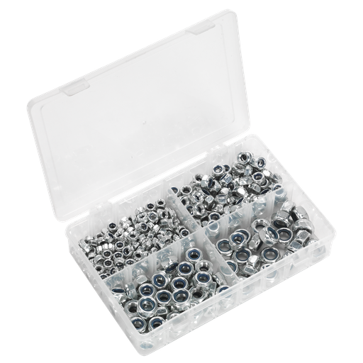 [AB032LN] Sealey Nylon Locknut Assortment M6-M12 300pc