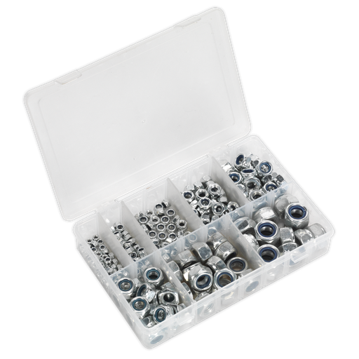 [AB033LN] Sealey Nylon Locknut Assortment M4-M16 255pc