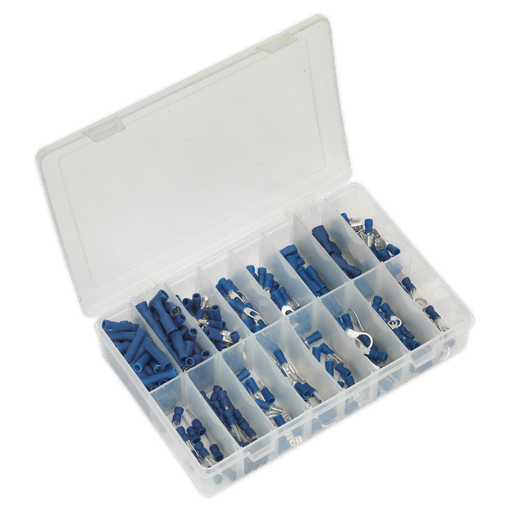 [AB040BT] Sealey Crimp Terminal Assortment 280pc - Blue