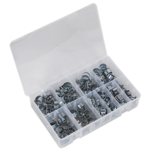 [AB042MH] Sealey Mini Hose Clip Assortment 100pc