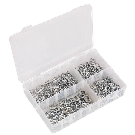 [AB057LW] Sealey Internal Serrated Lock Washer Assortment M5-M10 1000pc