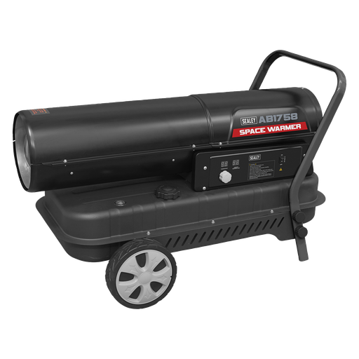 [AB1758] Sealey Space Warmer® Kerosene/Diesel Heater with Wheels 175,000Btu/hr