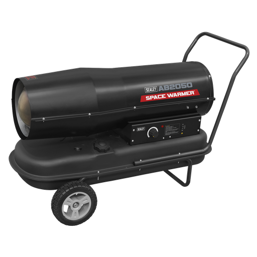 [AB2050] Sealey Space Warmer® Kerosene/Diesel Heater with Wheels 205,000Btu/hr