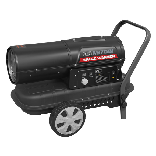[AB7081] Sealey Space Warmer® Kerosene/Diesel Heater with Wheels 70,000Btu/hr