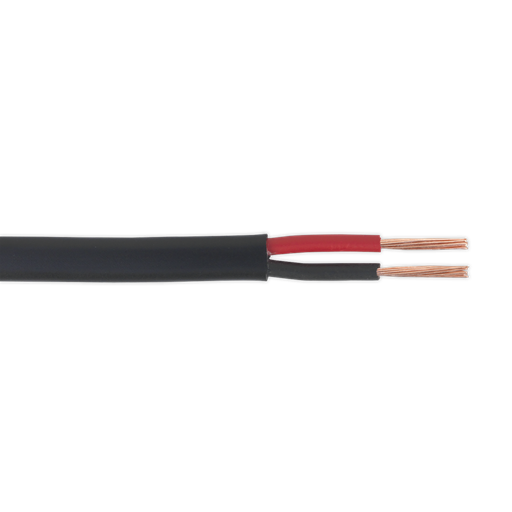 [AC1430TWTK] Sealey 8.75A Thick Wall Flat Twin Automotive Cable 30m - Black