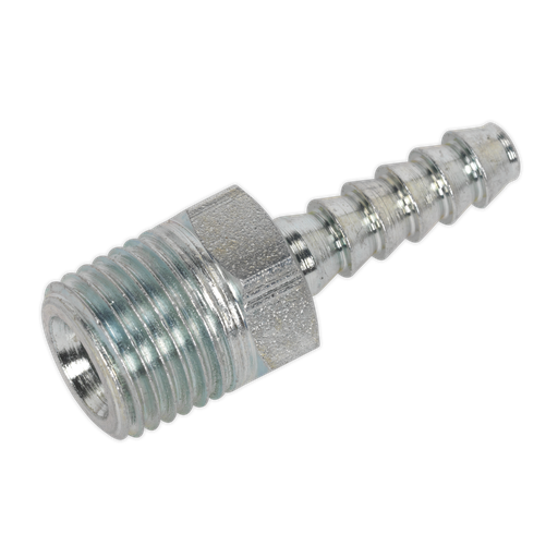 [AC38] Sealey PCL Screwed Tailpiece Male 1/4"BSPT - 3/16" Hose - Pack of 5