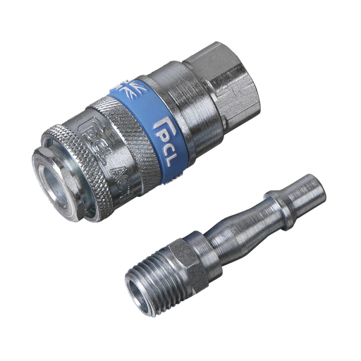 [AC61] Sealey PCL Air Tool Coupling Kit 1/4"BSP 2pc
